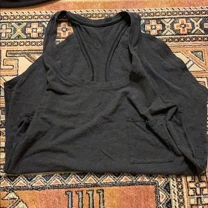 Gray lululemon Y tank